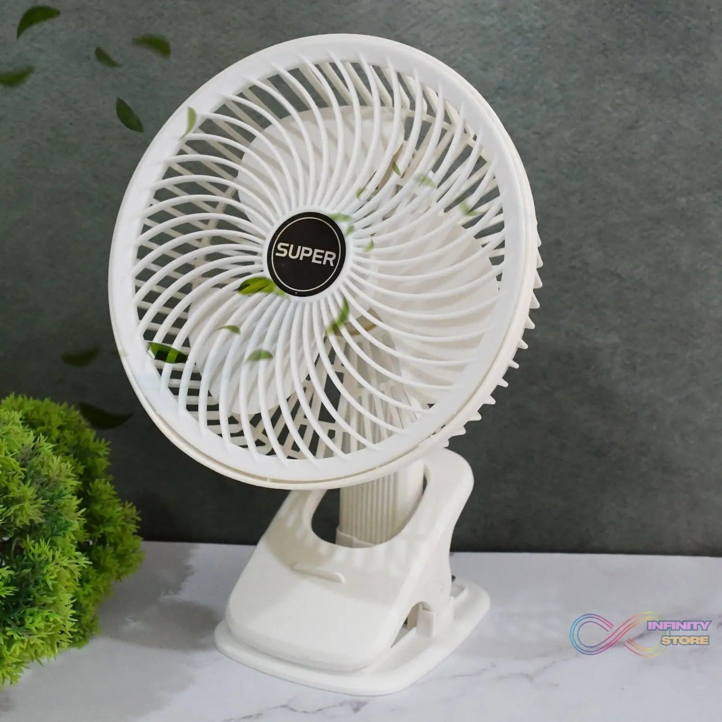 Multifunctional USB Desk Fan Clipped Fan / Plug & Play Fan (1 Pc / With Brown Box / On / Off Switch Not Provided) - infinityexculsivestore.com