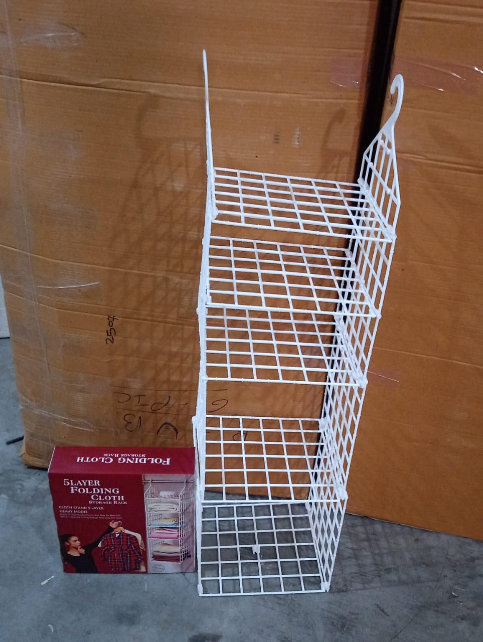Multipurpose 5 Layer Folding Clothes Storage Racks||Closet for Students Wardrobe Shelves Socks, Scarf, t - Shirt, etc||Hanging Organizer Storage Holders & Racks - infinityexculsivestore.com