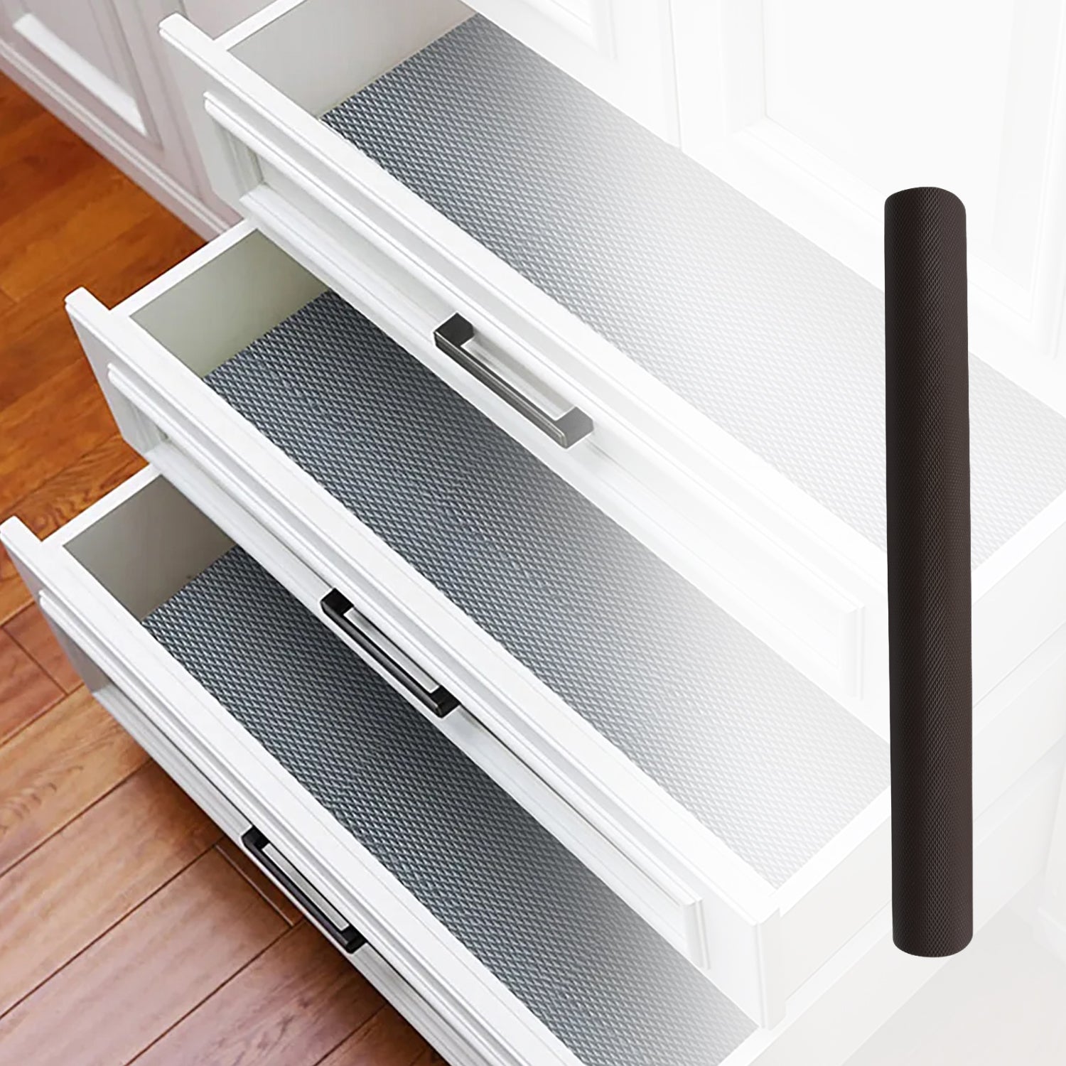Multipurpose Anti - Slip Mat Liner Roll for Kitchen, Bathroom, Fridge & Shelves (45cmx3m) - infinityexculsivestore.com
