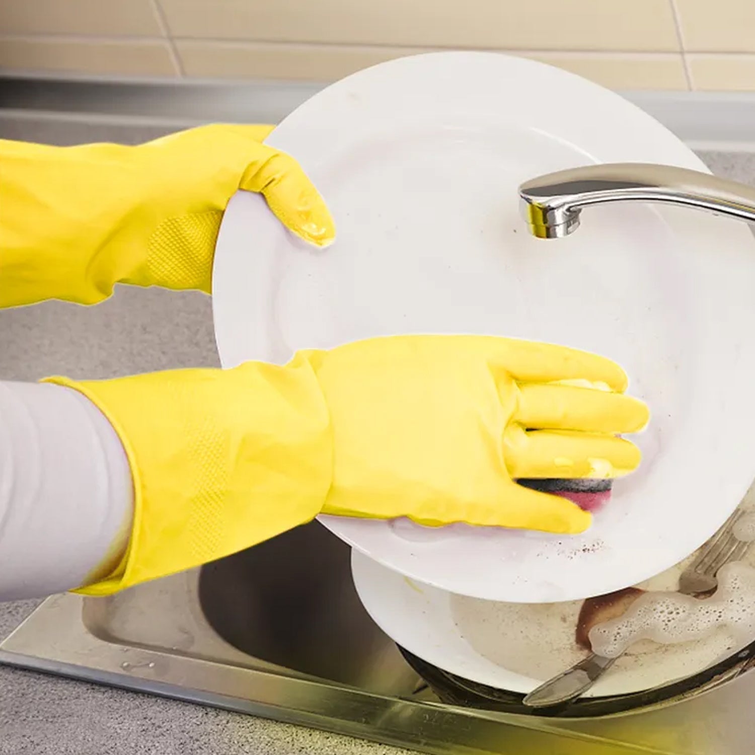 Multipurpose Cleaning Gloves (1 Pair): Kitchen, Bath, & More - infinityexculsivestore.com