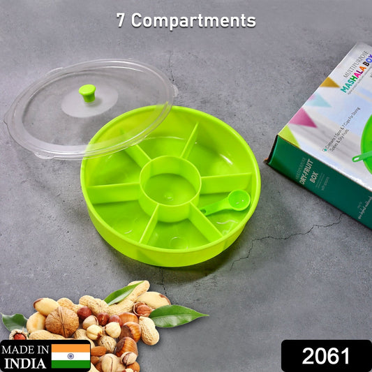 Multipurpose Dry - fruit and masala box with single spoon. - infinityexculsivestore.com