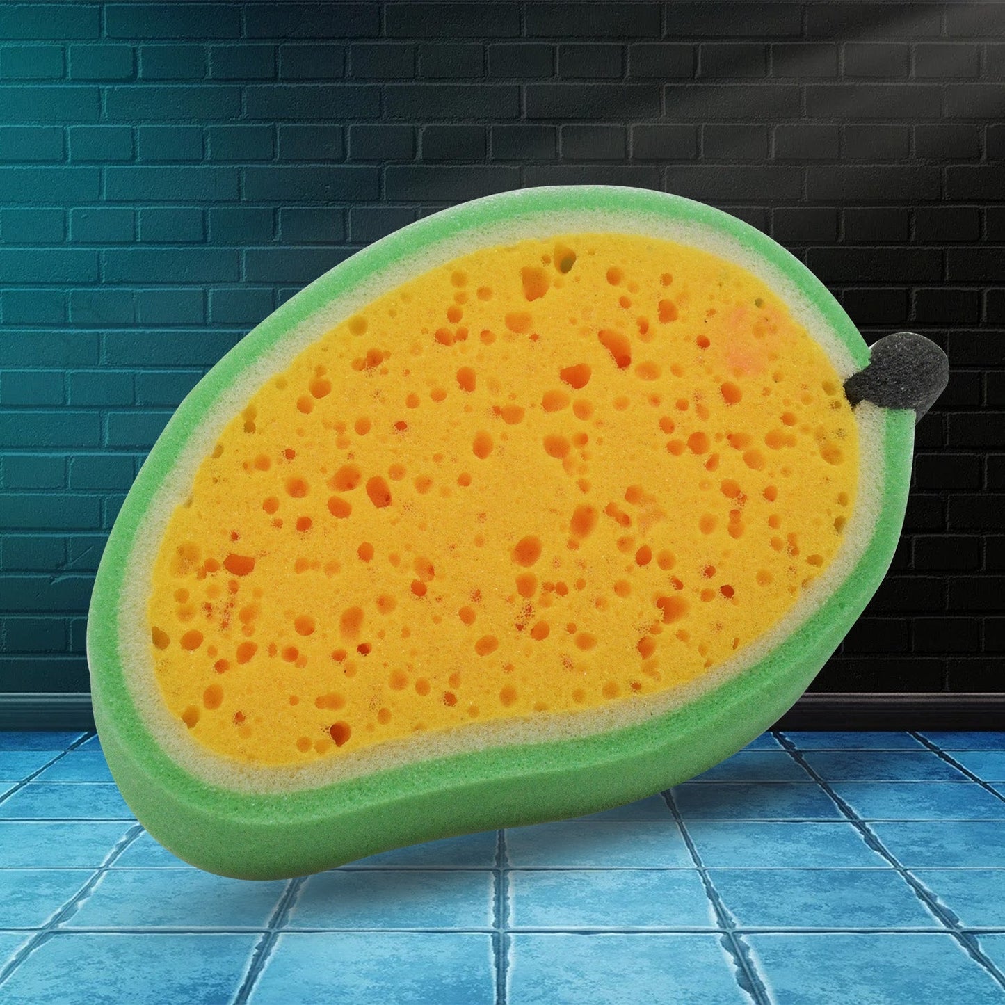 Multipurpose Mango Dish Sponge: Cleans Kitchen & Bath (Soft & Durable, 1 Pc) - infinityexculsivestore.com