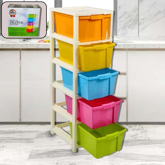 Multipurpose Modular Drawer Organizer Storage Box - 5 Layers - infinityexculsivestore.com