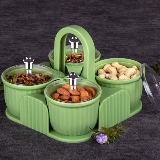 Multipurpose Plastic Storage Container Set: Kitchen Jars, Spices, Cookies - infinityexculsivestore.com