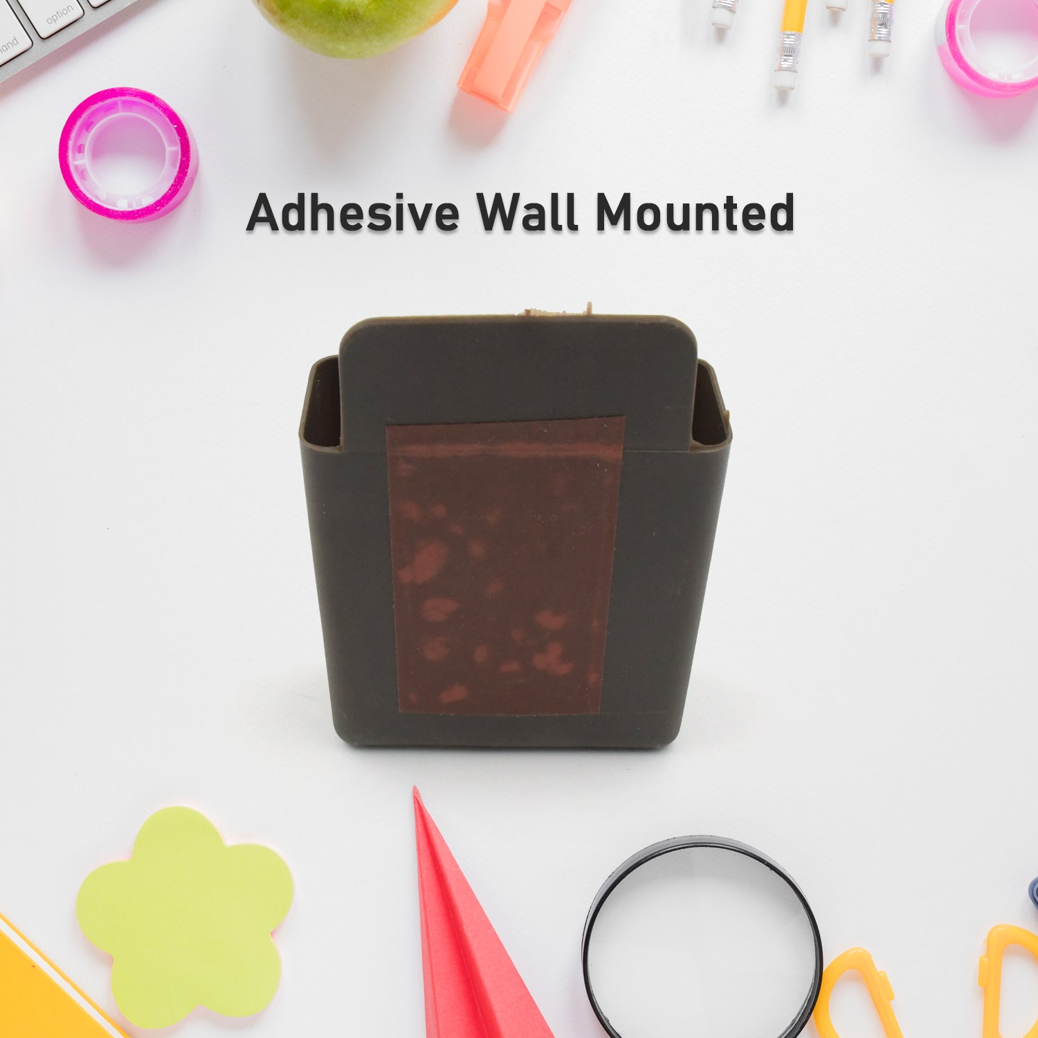 Multipurpose Plastic Wall Mounted Remote & Mobile Holder Stand – (Pack of 4) - infinityexculsivestore.com