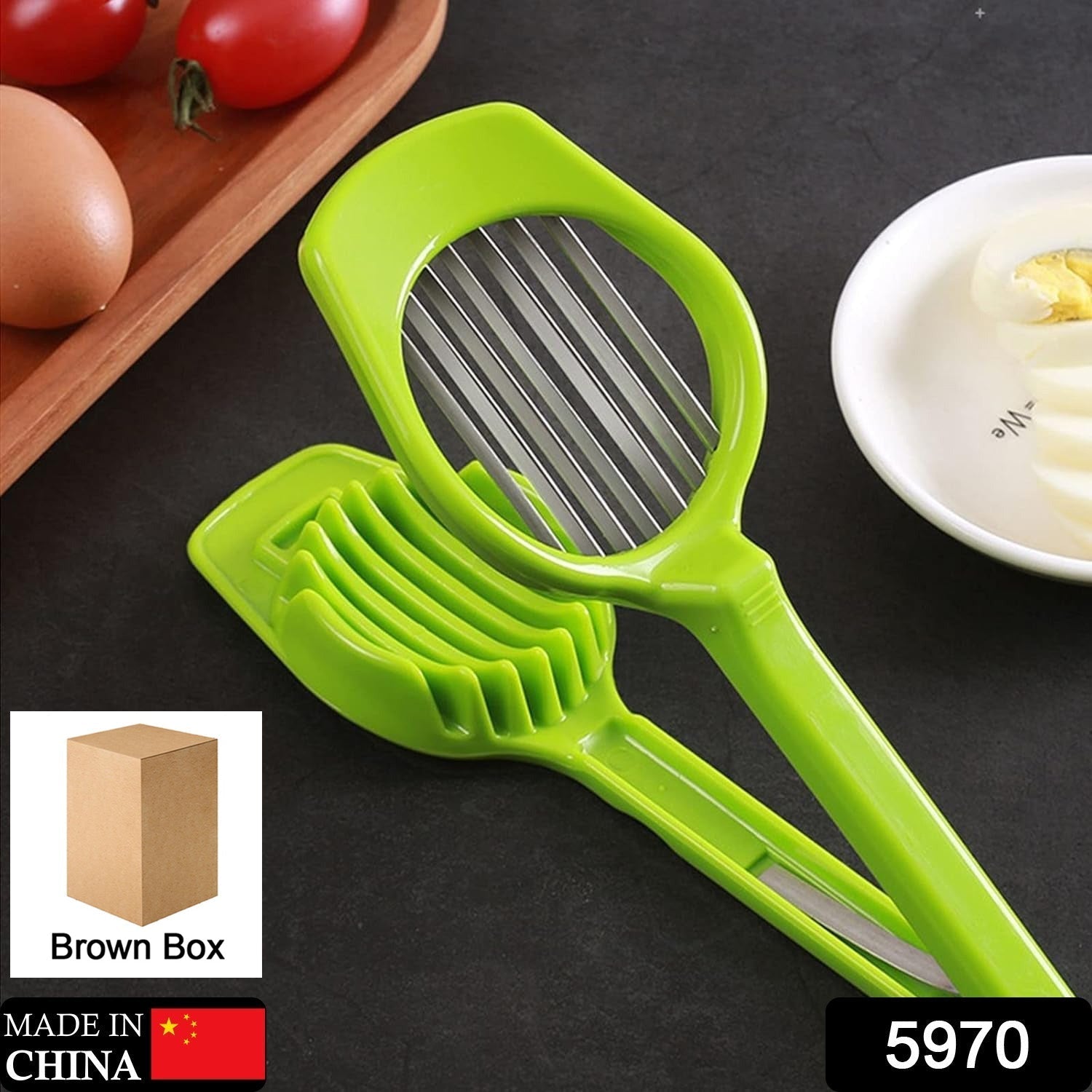 Multipurpose Slicer with Seven Blades, Egg Slicers Stainless Slicer, Strawberry, Tomato, Kiwi, Fruit Cutter, Divider Separator - infinityexculsivestore.com