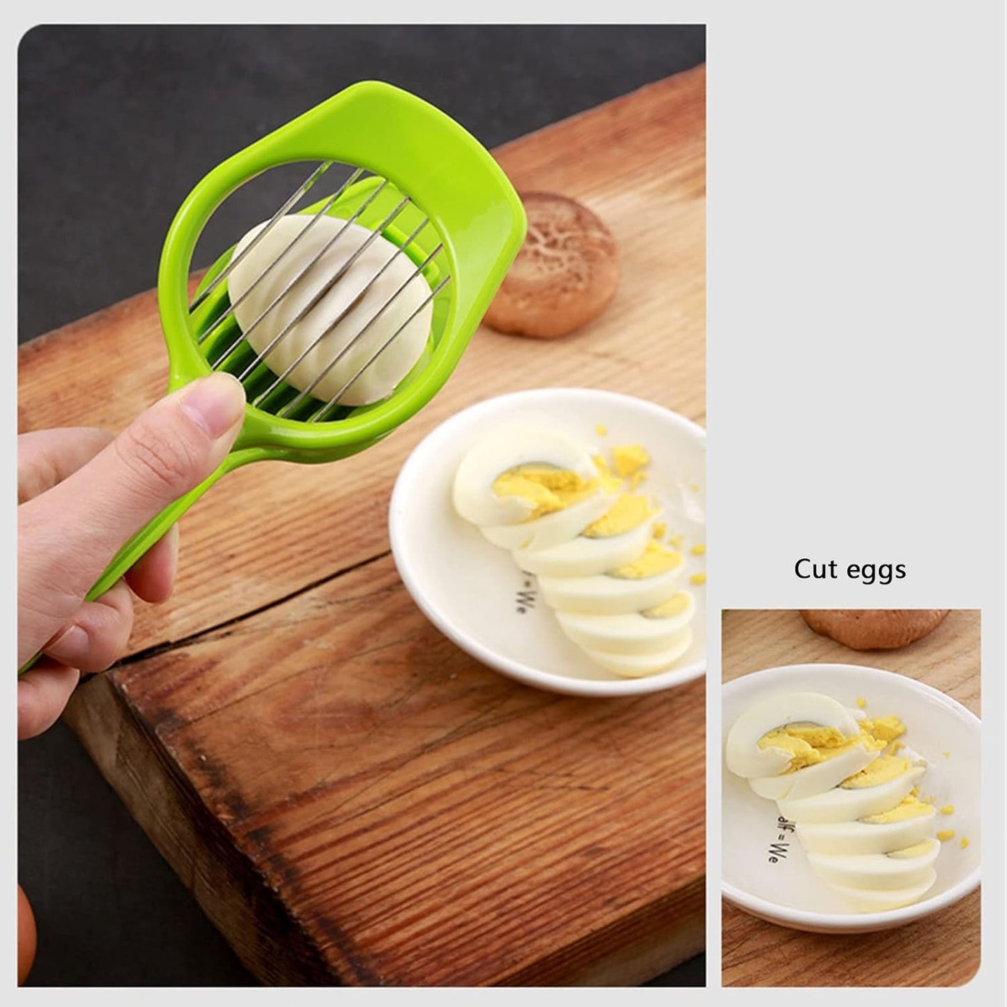 Multipurpose Slicer with Seven Blades, Egg Slicers Stainless Slicer, Strawberry, Tomato, Kiwi, Fruit Cutter, Divider Separator - infinityexculsivestore.com