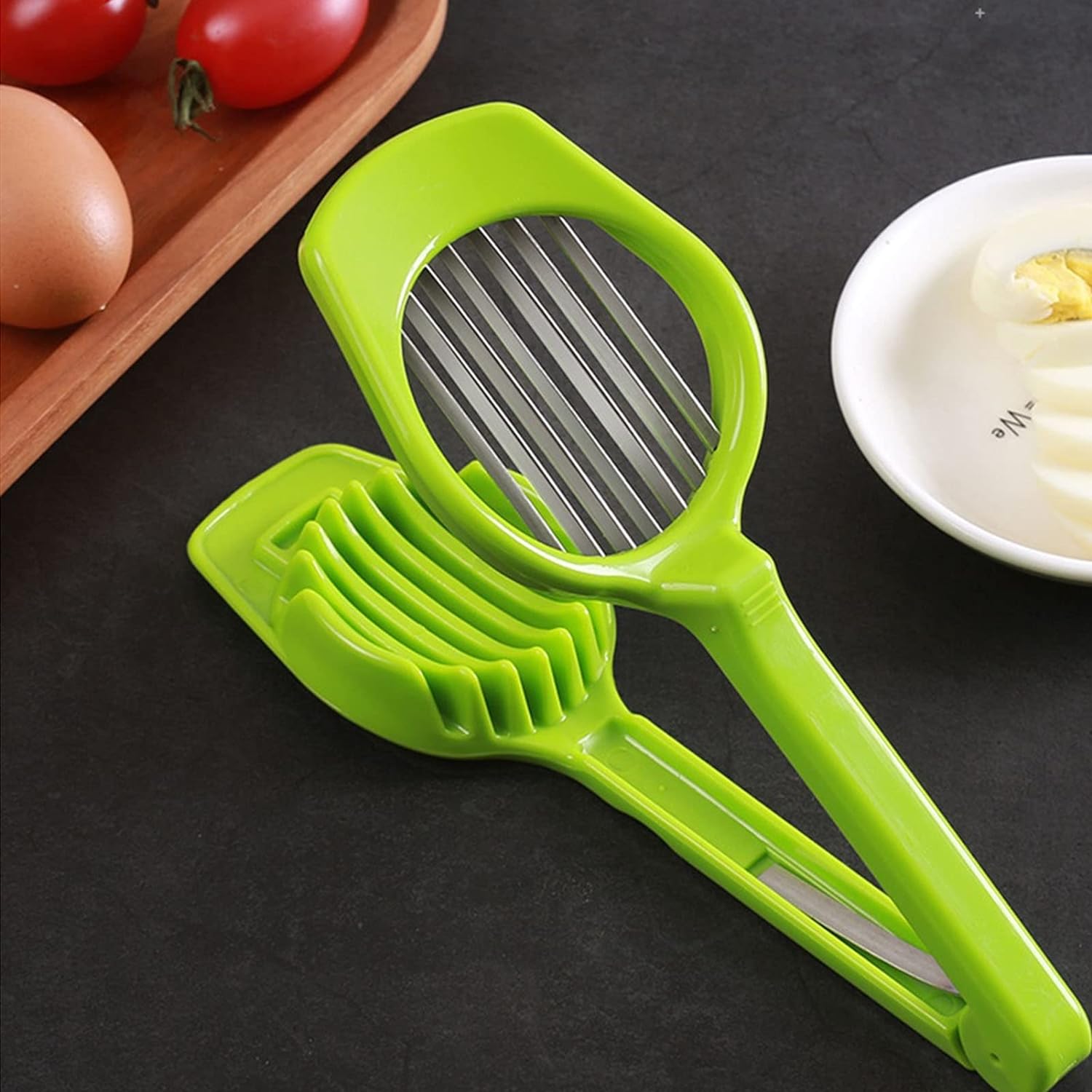 Multipurpose Slicer with Seven Blades, Egg Slicers Stainless Slicer, Strawberry, Tomato, Kiwi, Fruit Cutter, Divider Separator - infinityexculsivestore.com