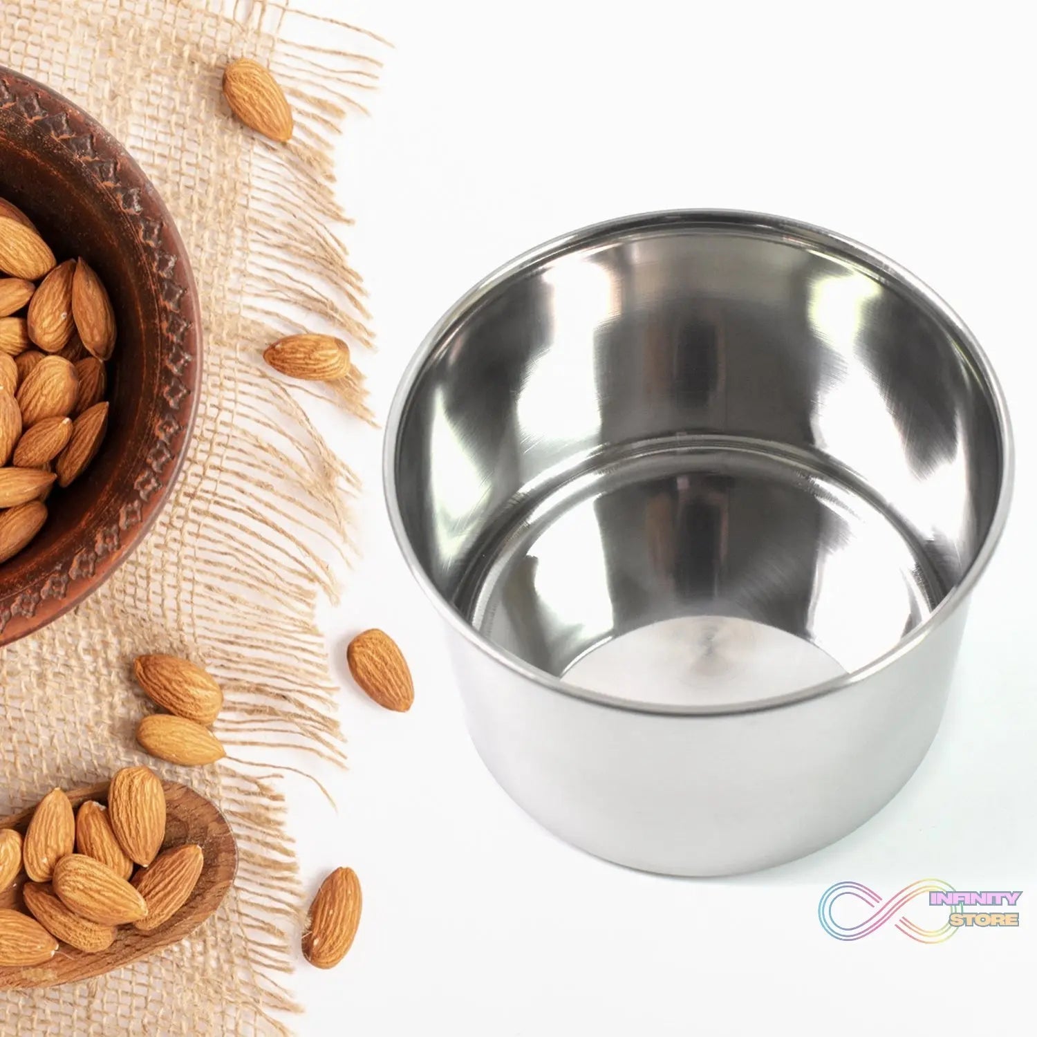 Multipurpose Stainless Steel Airtight Containers with See Through Lid (1 Pc / 500 ML) - infinityexculsivestore.com