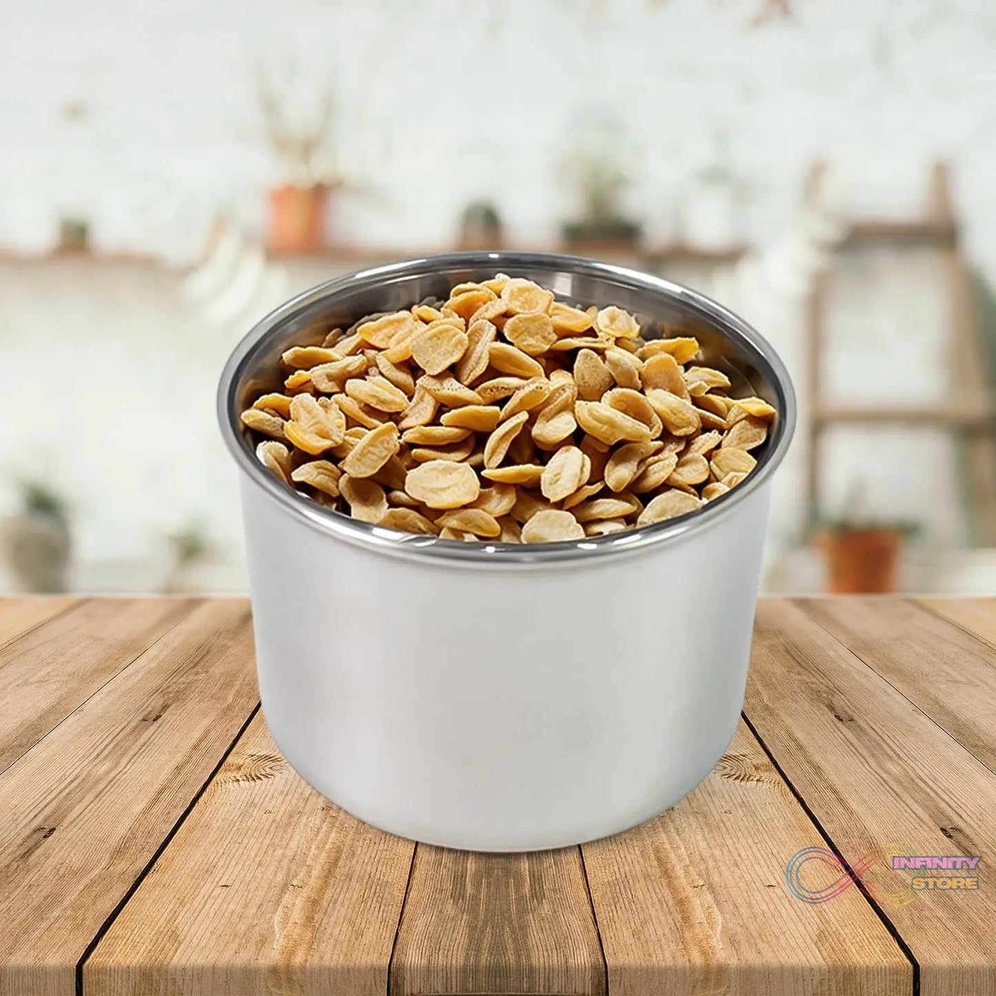 Multipurpose Stainless Steel Airtight Containers with See Through Lid (2 Pc / 500 ML) - infinityexculsivestore.com