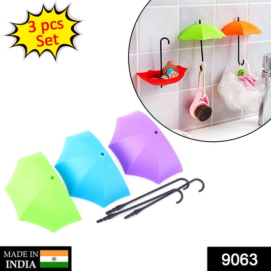 Multipurpose Umbrella Key Hat Holder Wall Hanging Hook Multicolor - infinityexculsivestore.com