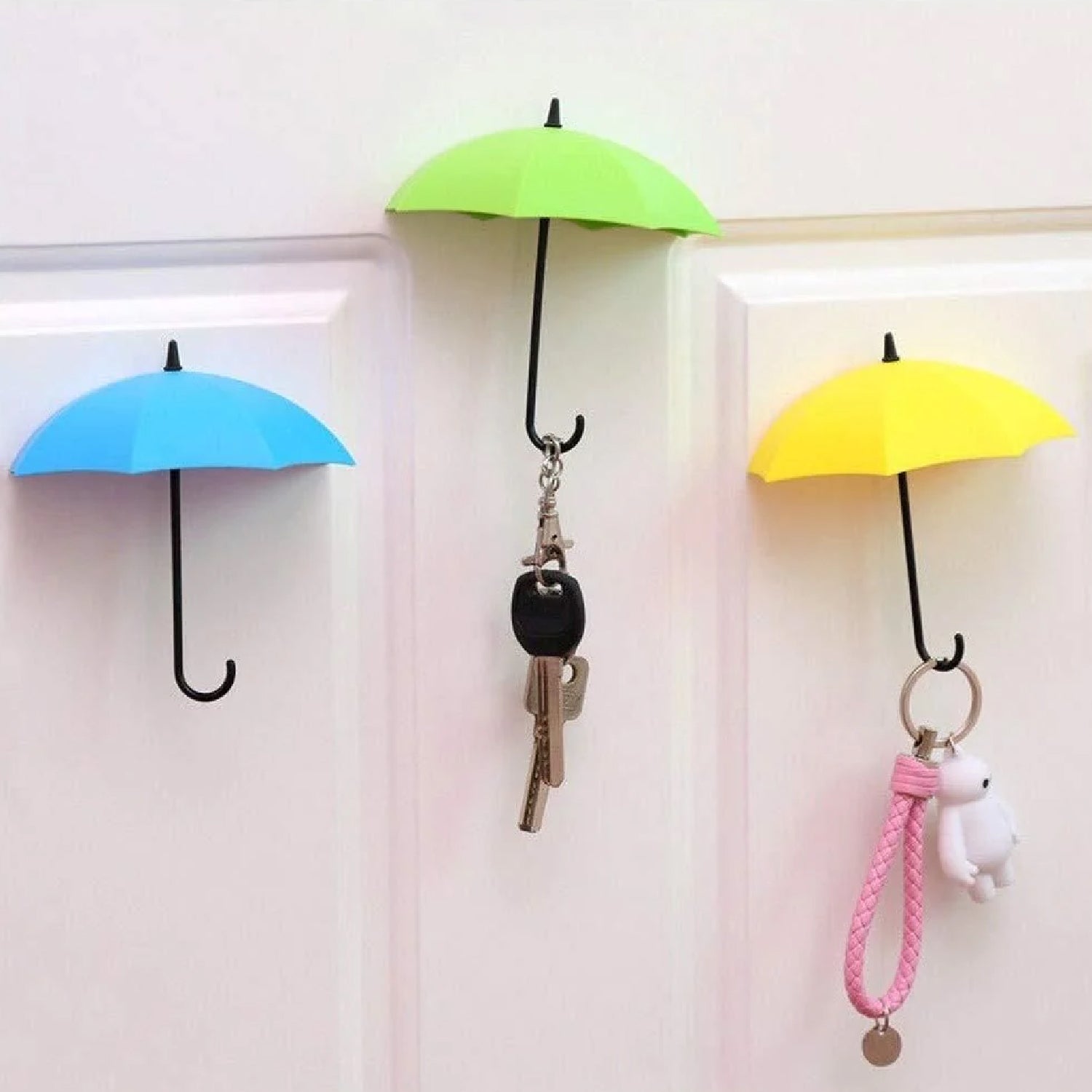 Multipurpose Umbrella Key Hat Holder Wall Hanging Hook Multicolor - infinityexculsivestore.com