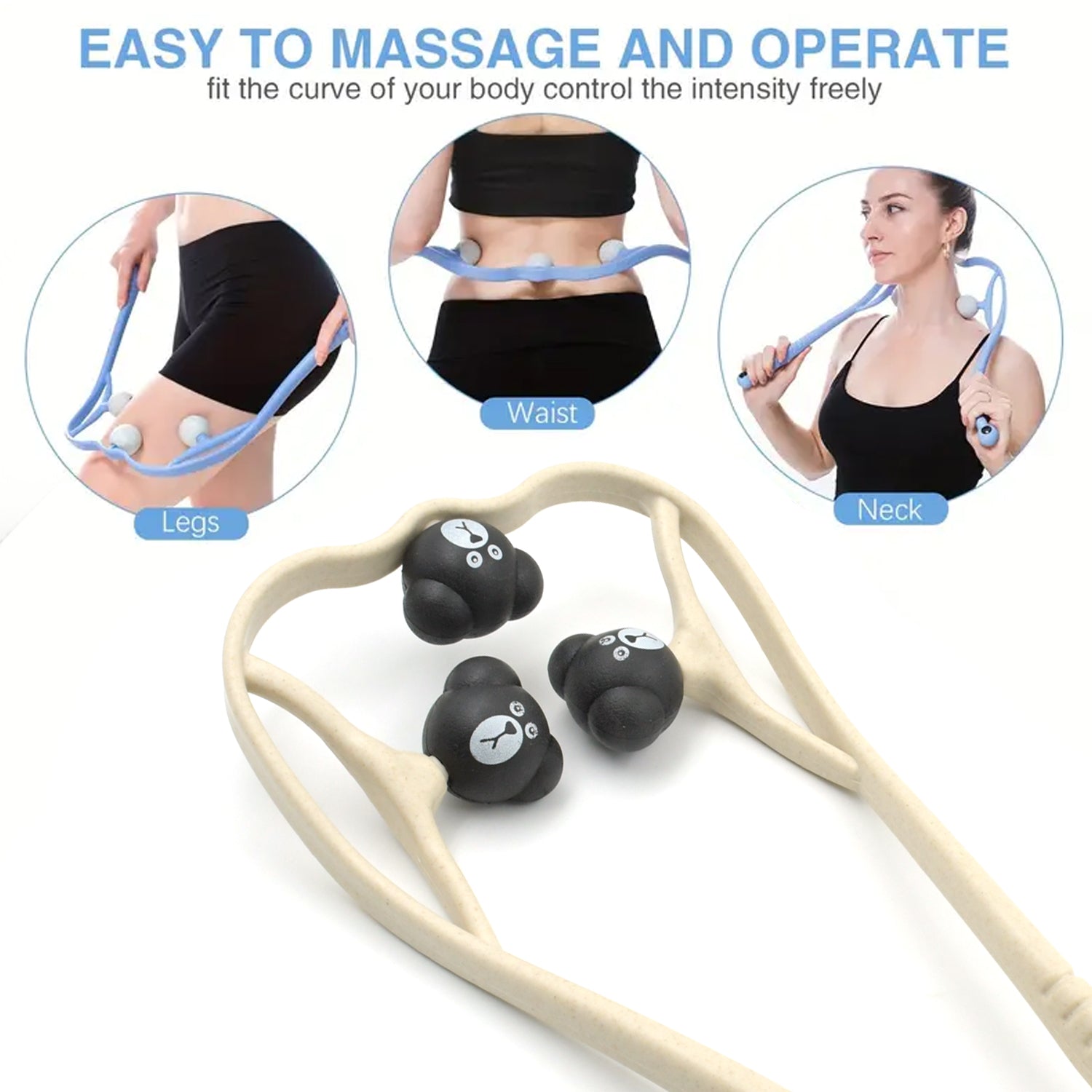 NECK SHOULDER MASSAGER, PORTABLE RELIEVING THE BACK FOR MEN RELIEVING THE WAIST WOMEN & MEN USE - infinityexculsivestore.com