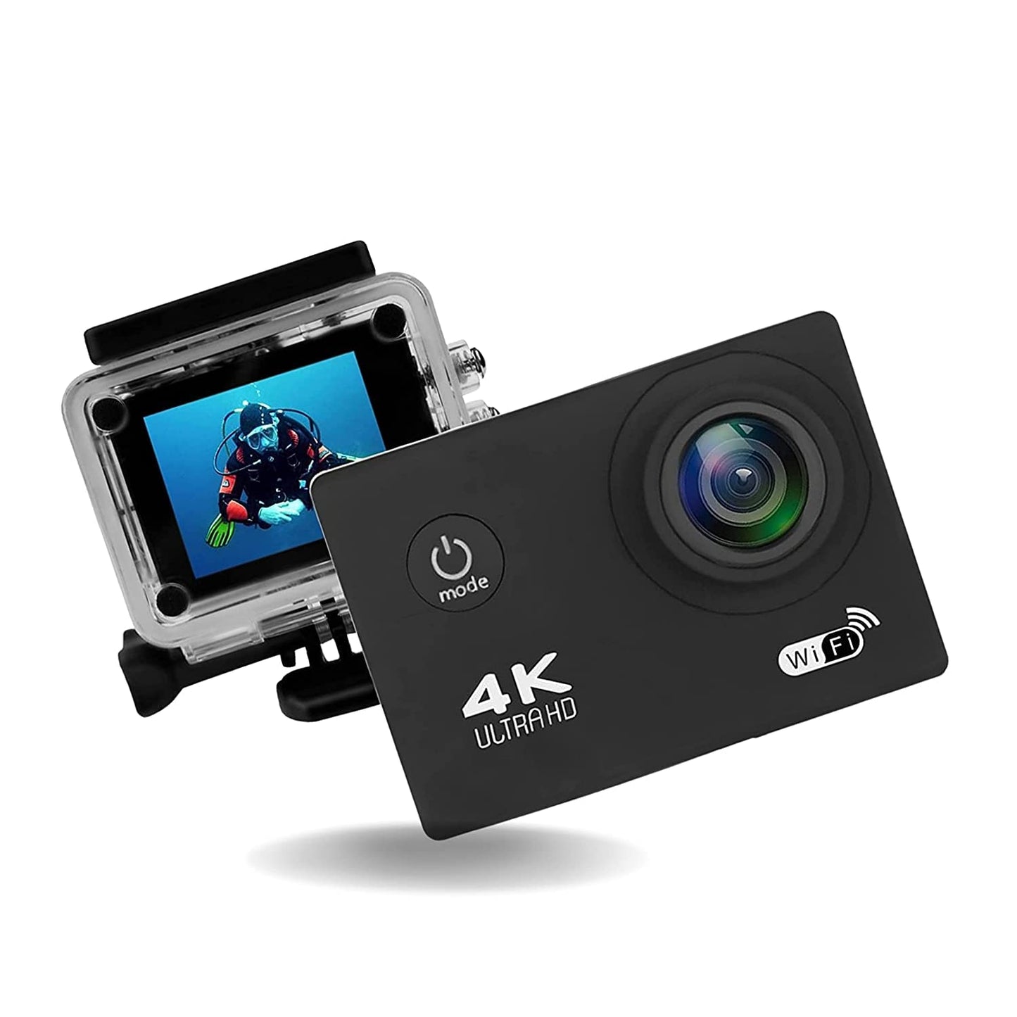 NEW 4K Water Resistant 1080P HD Sports Wi Fi Action Camera (16MP) with Rem Sports and Action Camera (Multicolor, 12 MP) - infinityexculsivestore.com