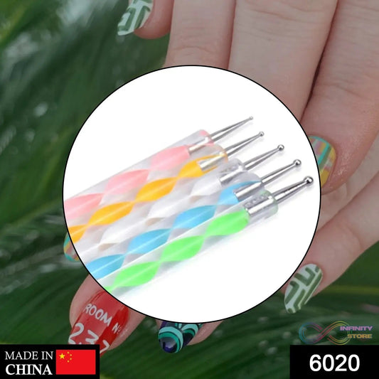 Nail Art Point Pen and Set Used by Women's for Their Fashion Purposes (Pack of 5Pcs) - infinityexculsivestore.com