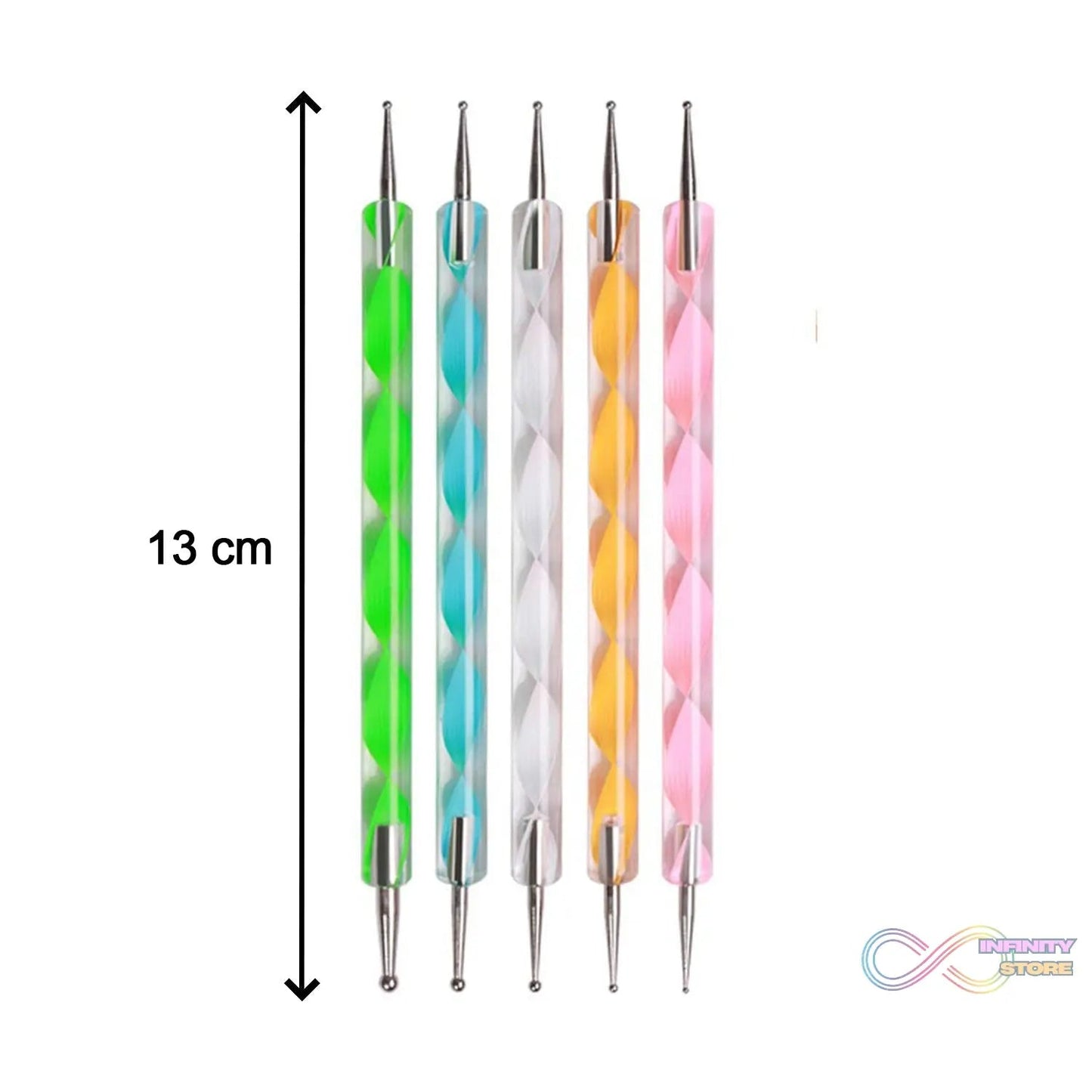 Nail Art Point Pen and Set Used by Women's for Their Fashion Purposes (Pack of 5Pcs) - infinityexculsivestore.com