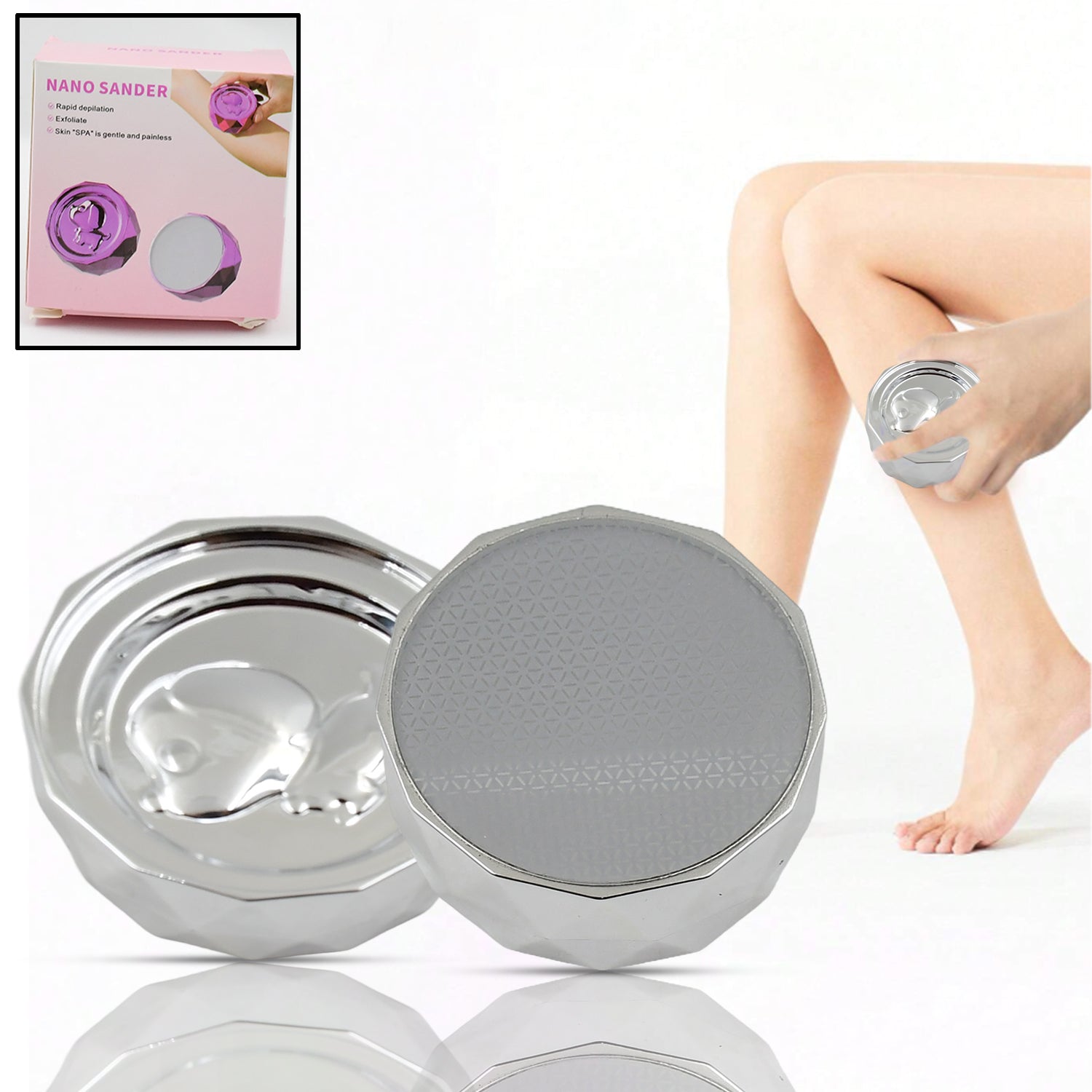 Nano Hair Remover for Arms, Legs, Back One Sided Skin Hair Remover (1 Pc) - infinityexculsivestore.com