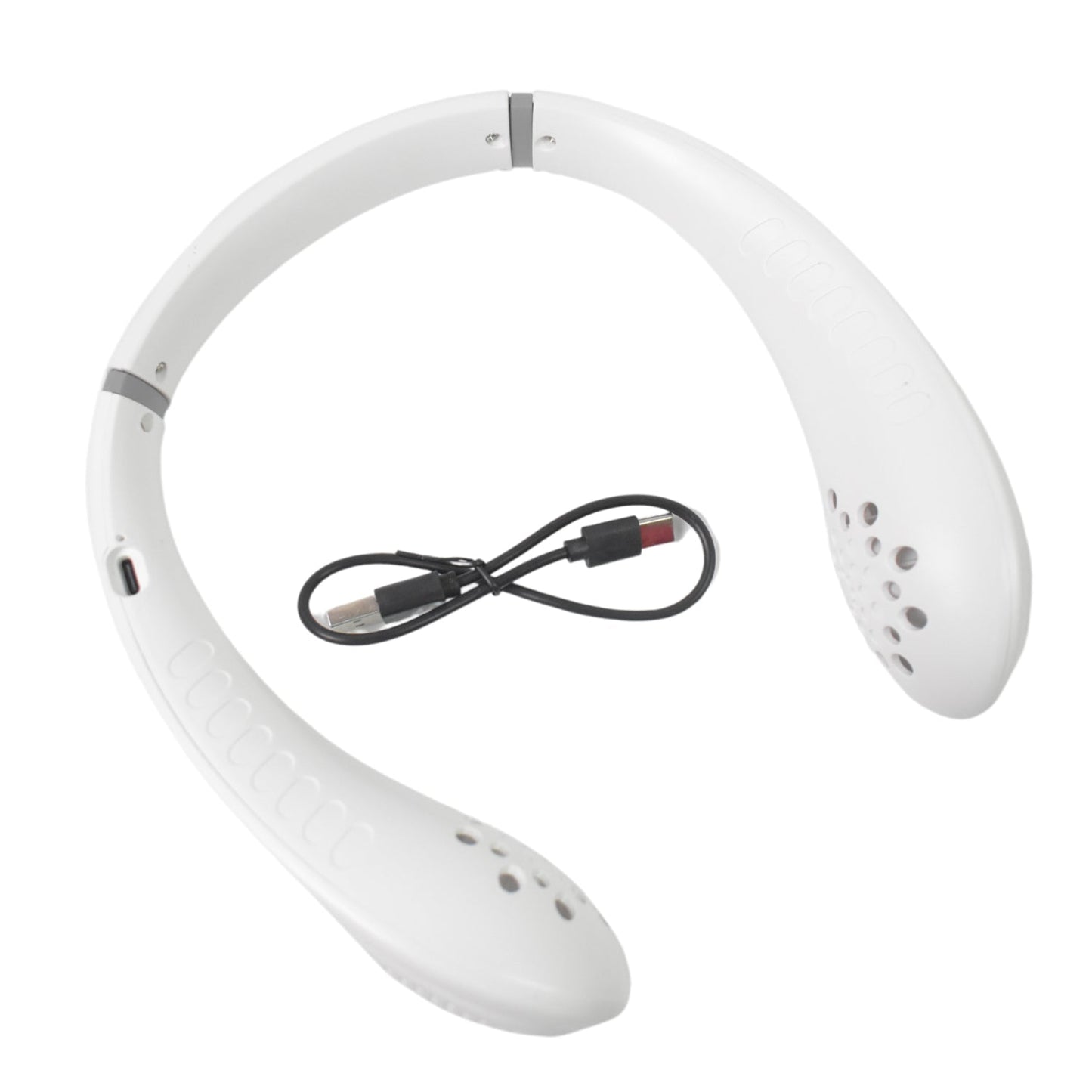 Neck Fan, Portable and Wearable Personal Fan, USB Rechargeable, Headphone Design, Neckband Fan with 3 Speeds, suitable for outdoor family sports travel - infinityexculsivestore.com