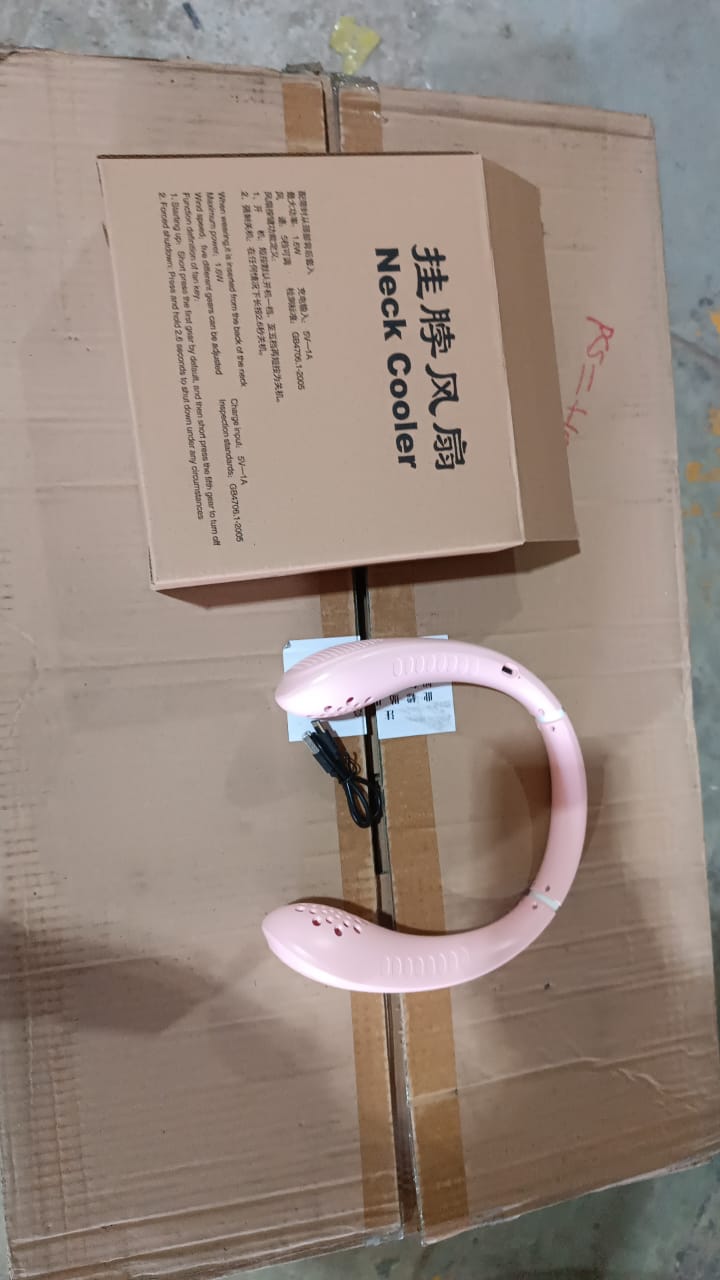 Neck Fan, Portable and Wearable Personal Fan, USB Rechargeable, Headphone Design, Neckband Fan with 3 Speeds, suitable for outdoor family sports travel - infinityexculsivestore.com