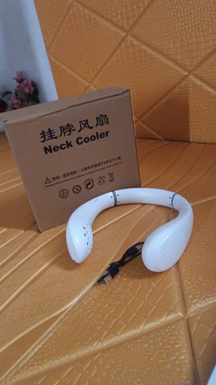 Neck Fan, Portable and Wearable Personal Fan, USB Rechargeable, Headphone Design, Neckband Fan with 3 Speeds, suitable for outdoor family sports travel - infinityexculsivestore.com