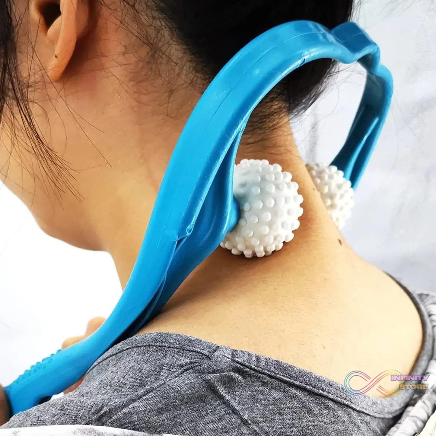 Neck Shoulder Massager, 13.5x7.08in Portable Relieving the Back for Men Relieving the Waist Women - infinityexculsivestore.com