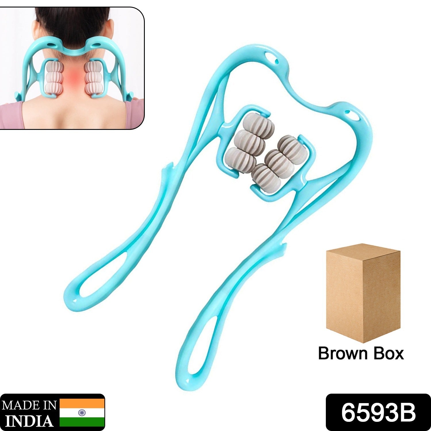 Neck & Shoulder Massager: Portable Relief for Back, Waist & More (1 Pc) - infinityexculsivestore.com