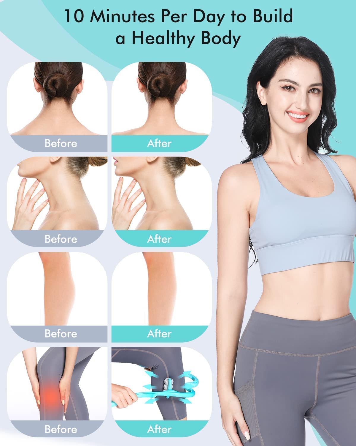 Neck & Shoulder Massager: Portable Relief for Back, Waist & More (1 Pc) - infinityexculsivestore.com
