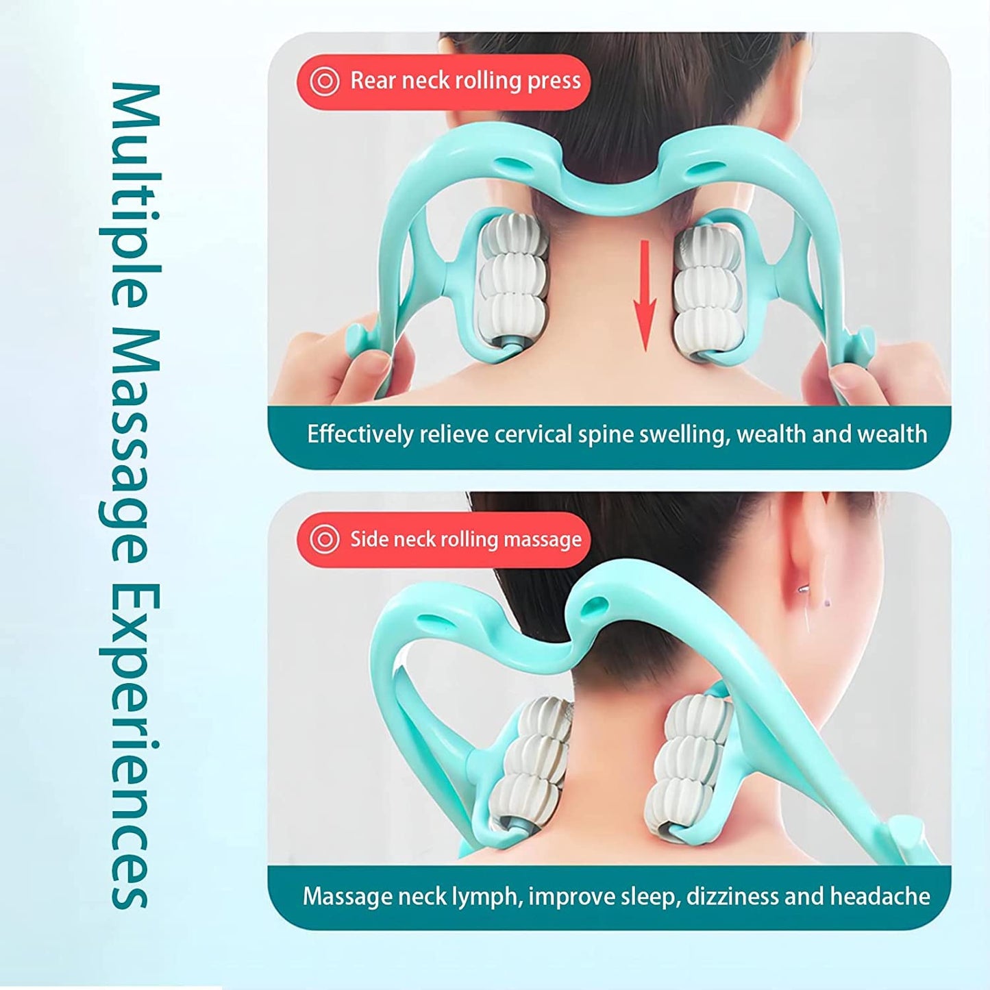 Neck & Shoulder Massager: Portable Relief for Back, Waist & More (1 Pc) - infinityexculsivestore.com