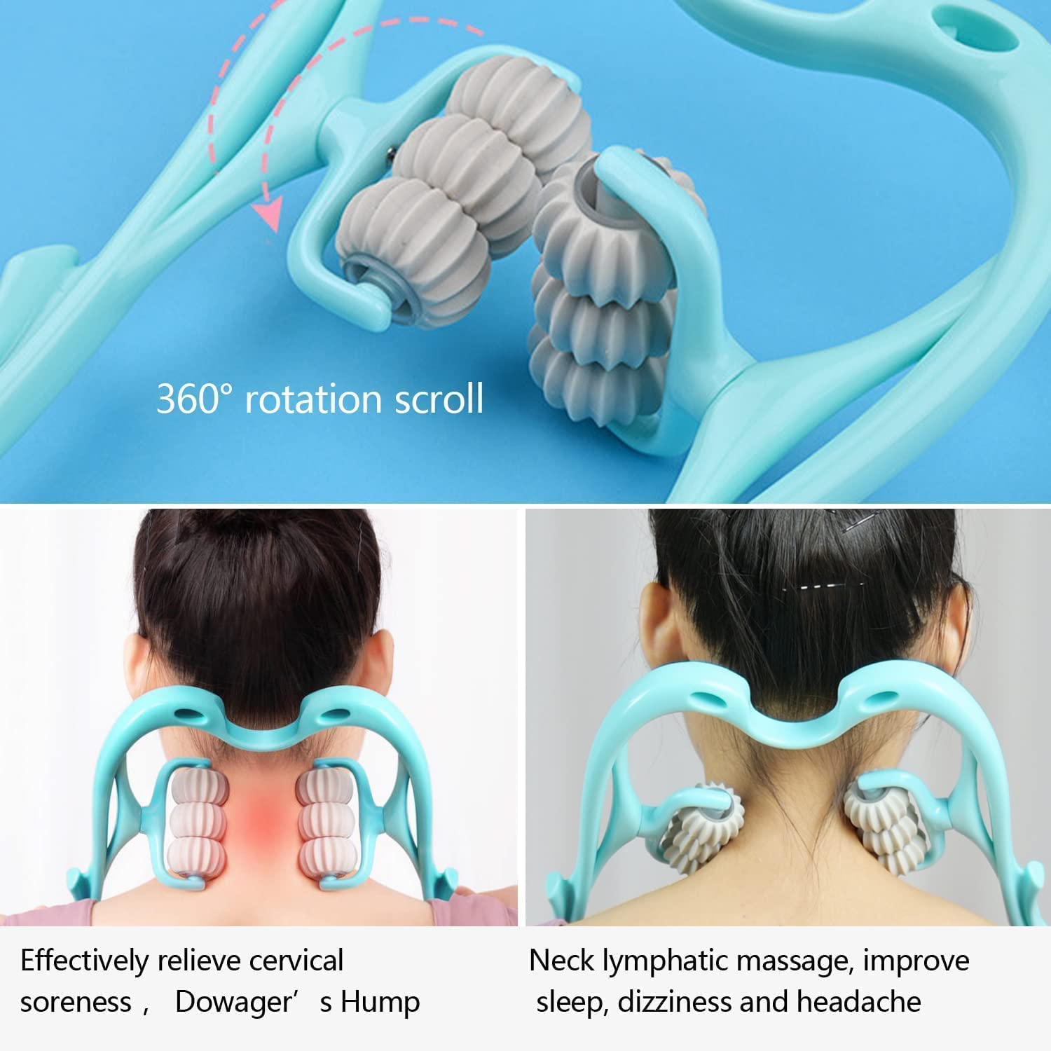 Neck & Shoulder Massager: Portable Relief for Back, Waist & More (1 Pc) - infinityexculsivestore.com