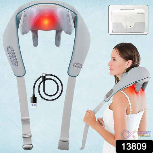 Neck & Shoulder Massagers with Heat, Electric Rechargeable (1 Pc) - infinityexculsivestore.com