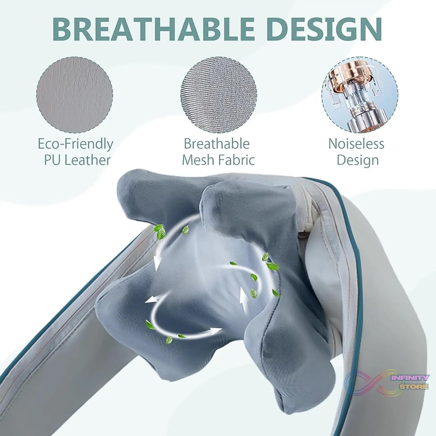 Neck & Shoulder Massagers with Heat, Electric Rechargeable (1 Pc) - infinityexculsivestore.com