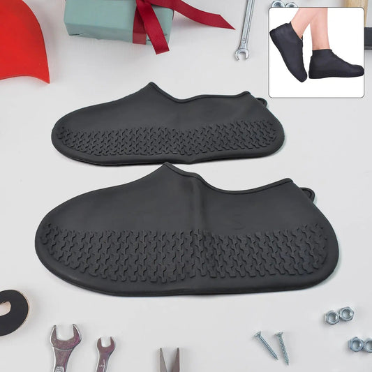 Non - Slip Silicone Reusable Waterproof Rain Shoes Covers (1 Pair / Small / Mix Color) - infinityexculsivestore.com
