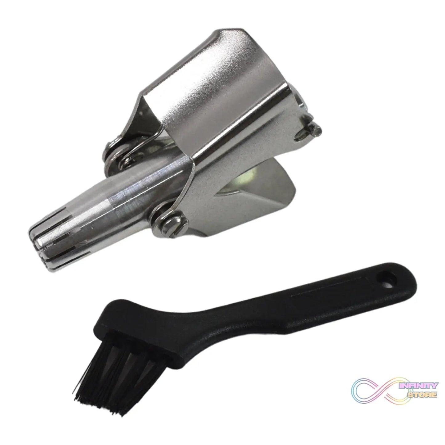 Nose Hair Clipper, Stainless Steel Hair Remover (1 Pc / With Brush & Plastic Case) - infinityexculsivestore.com