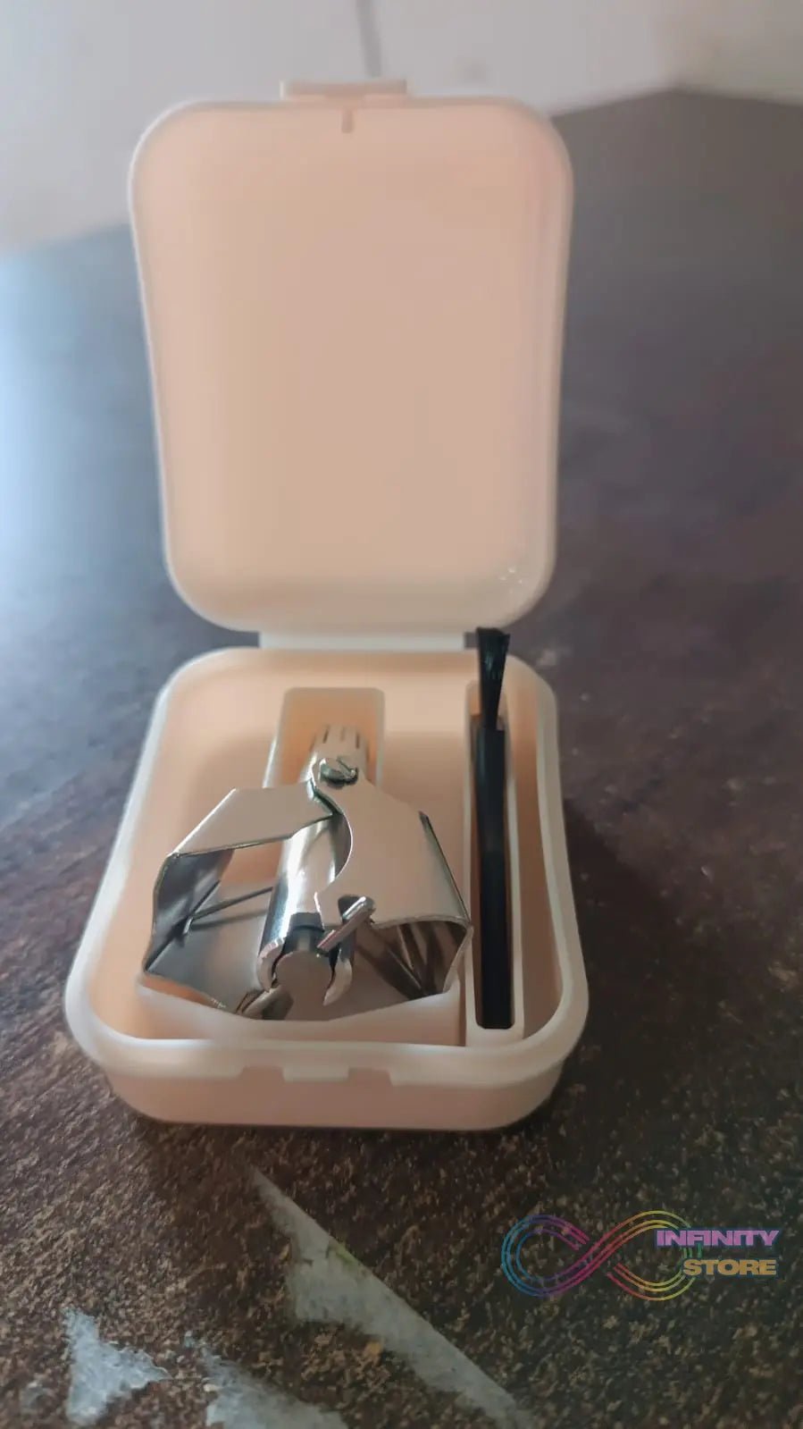 Nose Hair Clipper, Stainless Steel Hair Remover (1 Pc / With Brush & Plastic Case) - infinityexculsivestore.com