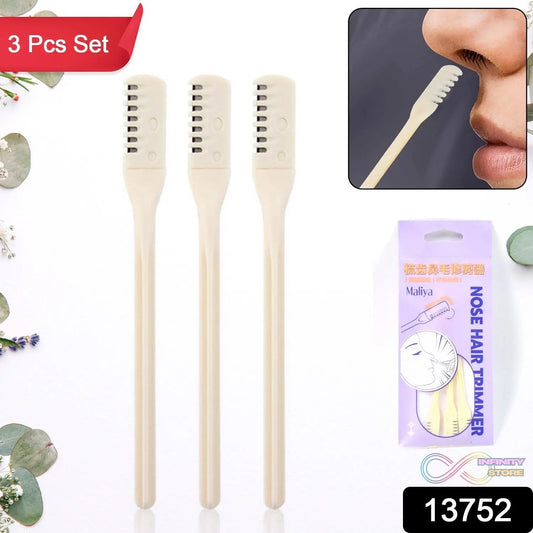 Nose Hair Removal Trimmer Nose Hair Remover Razor Kit Blade (3 Pcs Set) - infinityexculsivestore.com