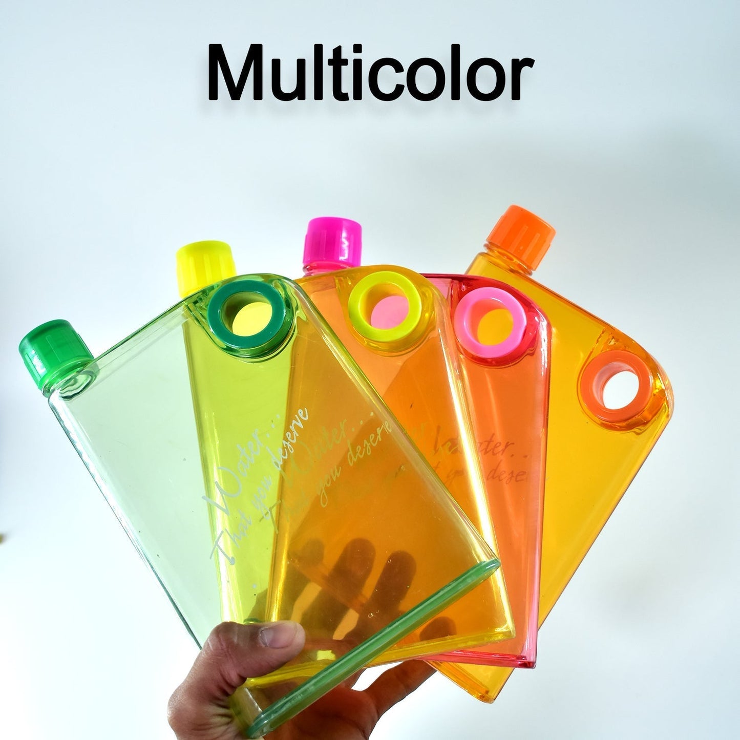 Notebook Style Slim Water Bottle (380 ml, Multicolor) - infinityexculsivestore.com