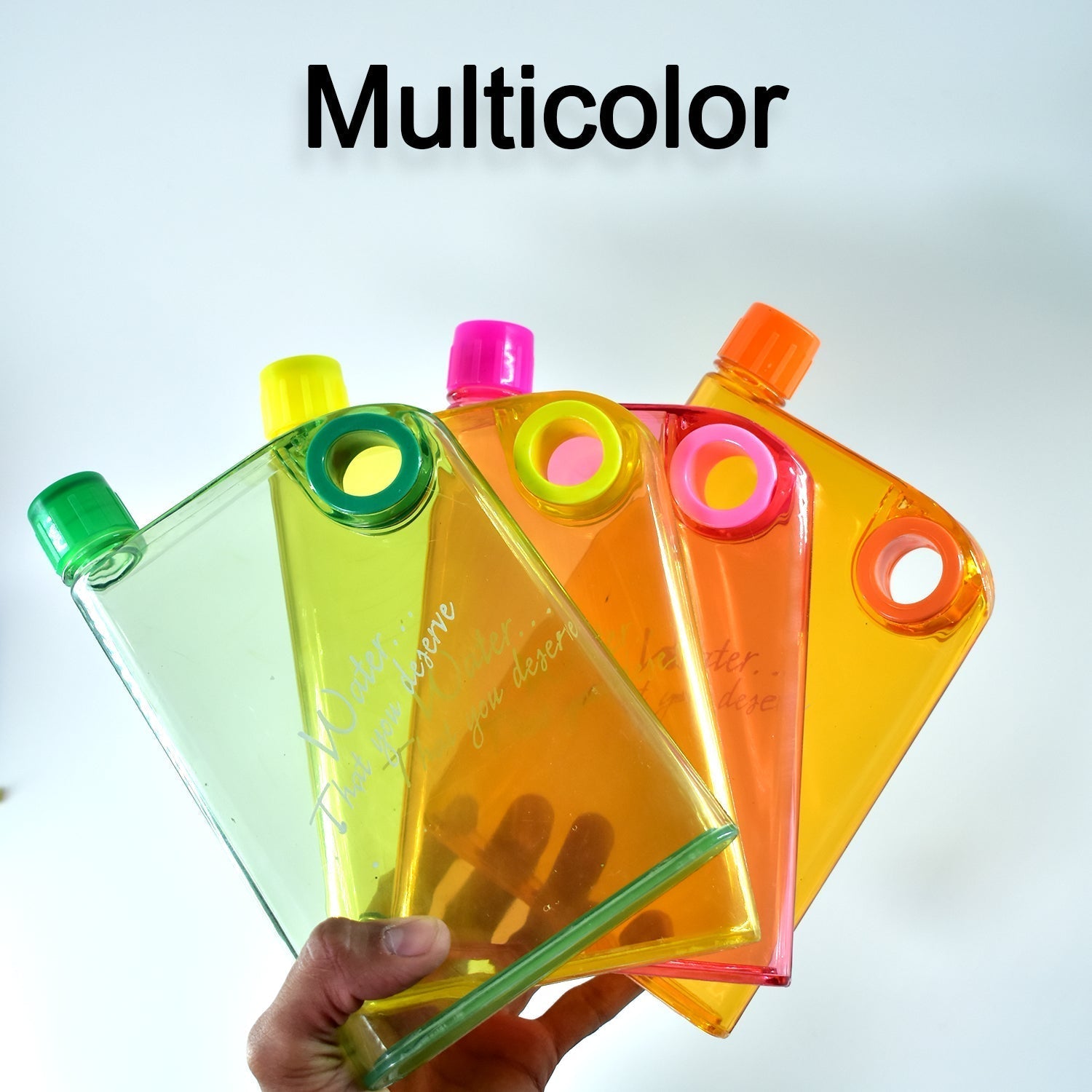 Notebook Style Slim Water Bottle (380 ml, Multicolor) - infinityexculsivestore.com