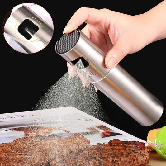 Oil Spray Bottle for Dosa | Food Grade Stainless Steel Glass Oil Spray Bottle (100 ML) - infinityexculsivestore.com