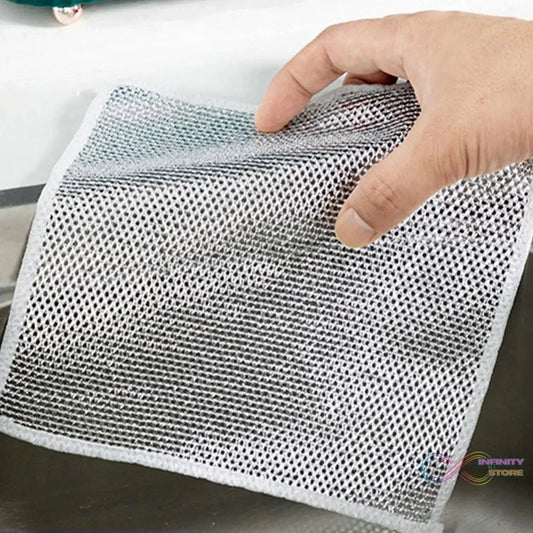 One - Sided Multipurpose Microfiber Cloths, Scrubber (1 Pc / 19x19 Cm) - infinityexculsivestore.com