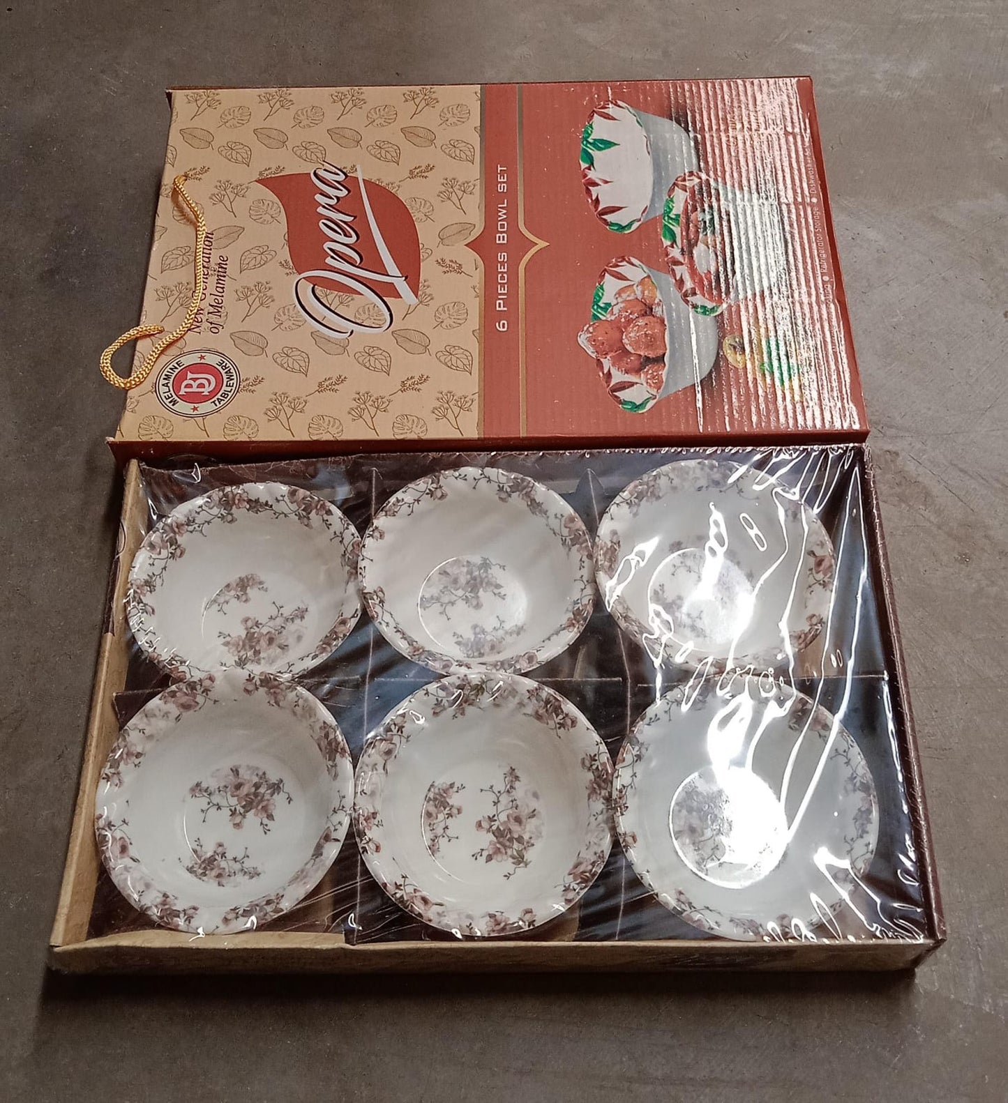 Opera High Quality Plastic Ice - Cream Bowl, Home & Kitchen Bowl for Sundae, Sweets, Snacks, Fruit, Pudding, Nuts or Dip, Serving Bowls (Set of 6 pc) - infinityexculsivestore.com