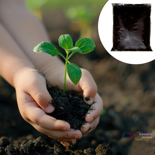 Organic Vermicompost Black Soil for Plants Health Manure (1 KG Approx) - infinityexculsivestore.com