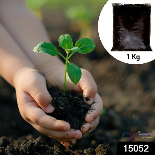 Organic Vermicompost Black Soil for Plants Health Manure (1 KG Approx) - infinityexculsivestore.com