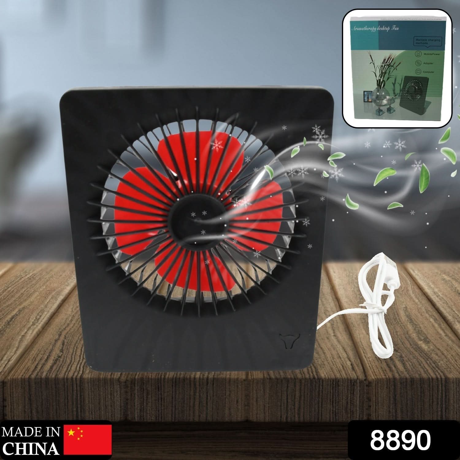 PORTABLE DESK FAN TABLE FAN 1 STEP SPEED SETTING FAN PERSONAL DESK FAN SUITABLE FOR OFFICE ,SCHOOL & HOME USE - infinityexculsivestore.com