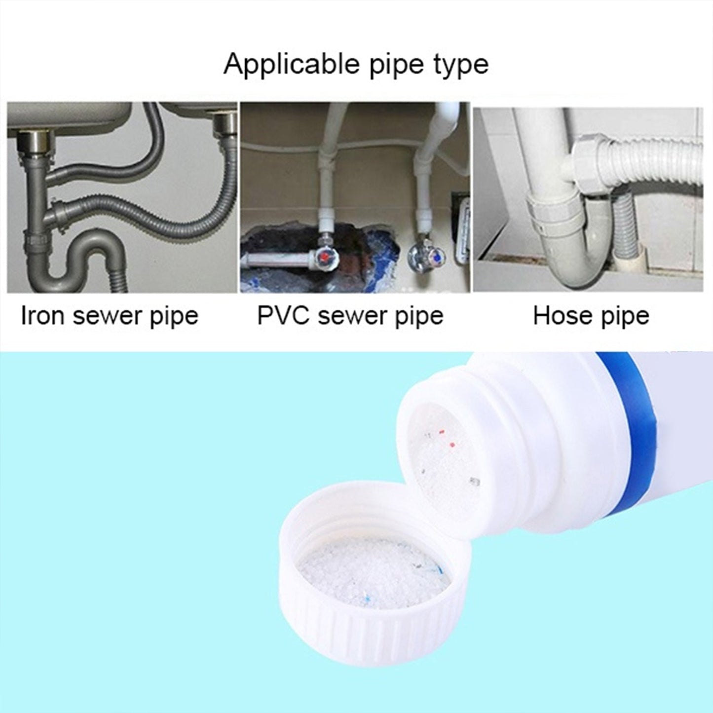 POWERFUL SINK AND DRAIN CLEANER, PORTABLE POWDER CLEANING TOOL SUPER CLOG REMOVER CHEMICAL POWDER AGENT - infinityexculsivestore.com