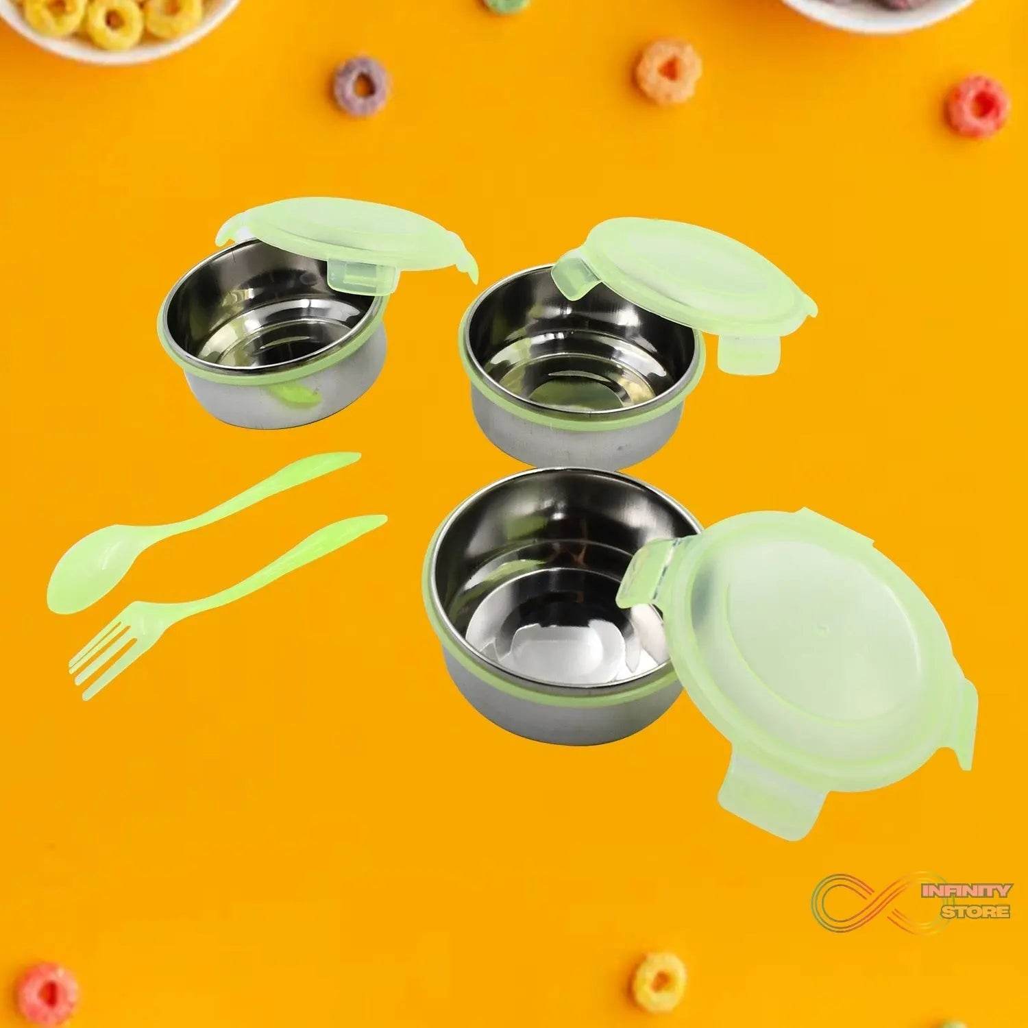 AIRTIGHT & LEAK PROOF STAINLESS STEEL CONTAINER MULTI COMPARTMENT LUNCH BOX CARRY TO ALL TYPE LUNCH IN LUNCH BOX & PREMIUM QUALITY LUNCH BOX IDEAL FOR OFFICE , SCHOOL KIDS & TRAVELLING IDEAL - infinityexculsivestore.com
