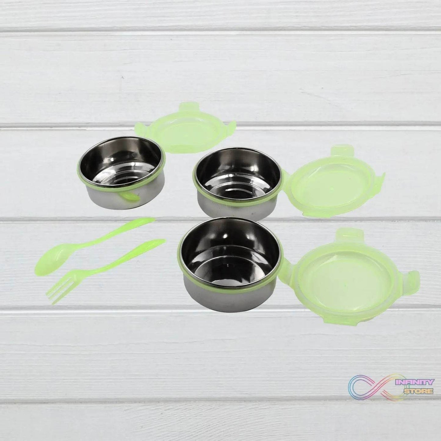 AIRTIGHT & LEAK PROOF STAINLESS STEEL CONTAINER MULTI COMPARTMENT LUNCH BOX CARRY TO ALL TYPE LUNCH IN LUNCH BOX & PREMIUM QUALITY LUNCH BOX IDEAL FOR OFFICE , SCHOOL KIDS & TRAVELLING IDEAL - infinityexculsivestore.com