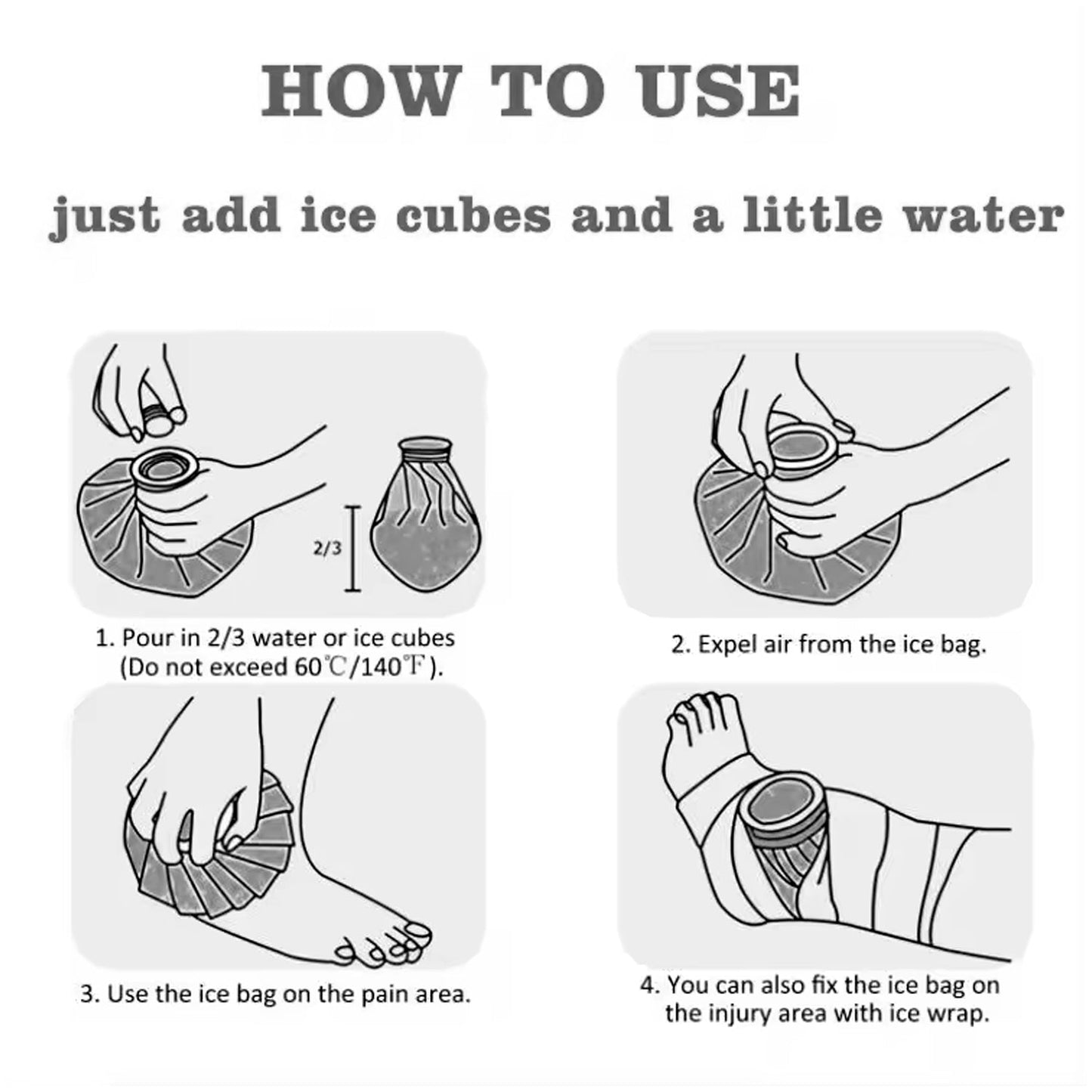 Pain Reliever Ice Bag Used To Overcome Joints Pain In Body (16CM) - infinityexculsivestore.com