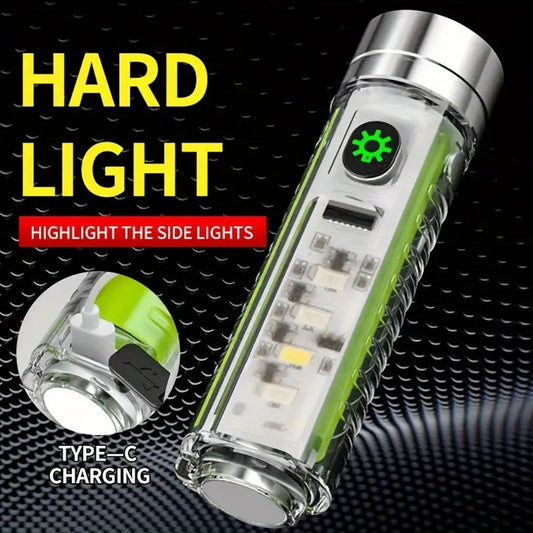 Pattern Flashlight USB Flashlight Rechargeable LED Torch Light (1 Pc) - infinityexculsivestore.com