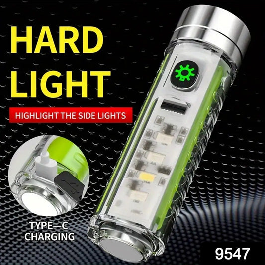 Pattern Flashlight USB Flashlight Rechargeable LED Torch Light (1 Pc) - infinityexculsivestore.com