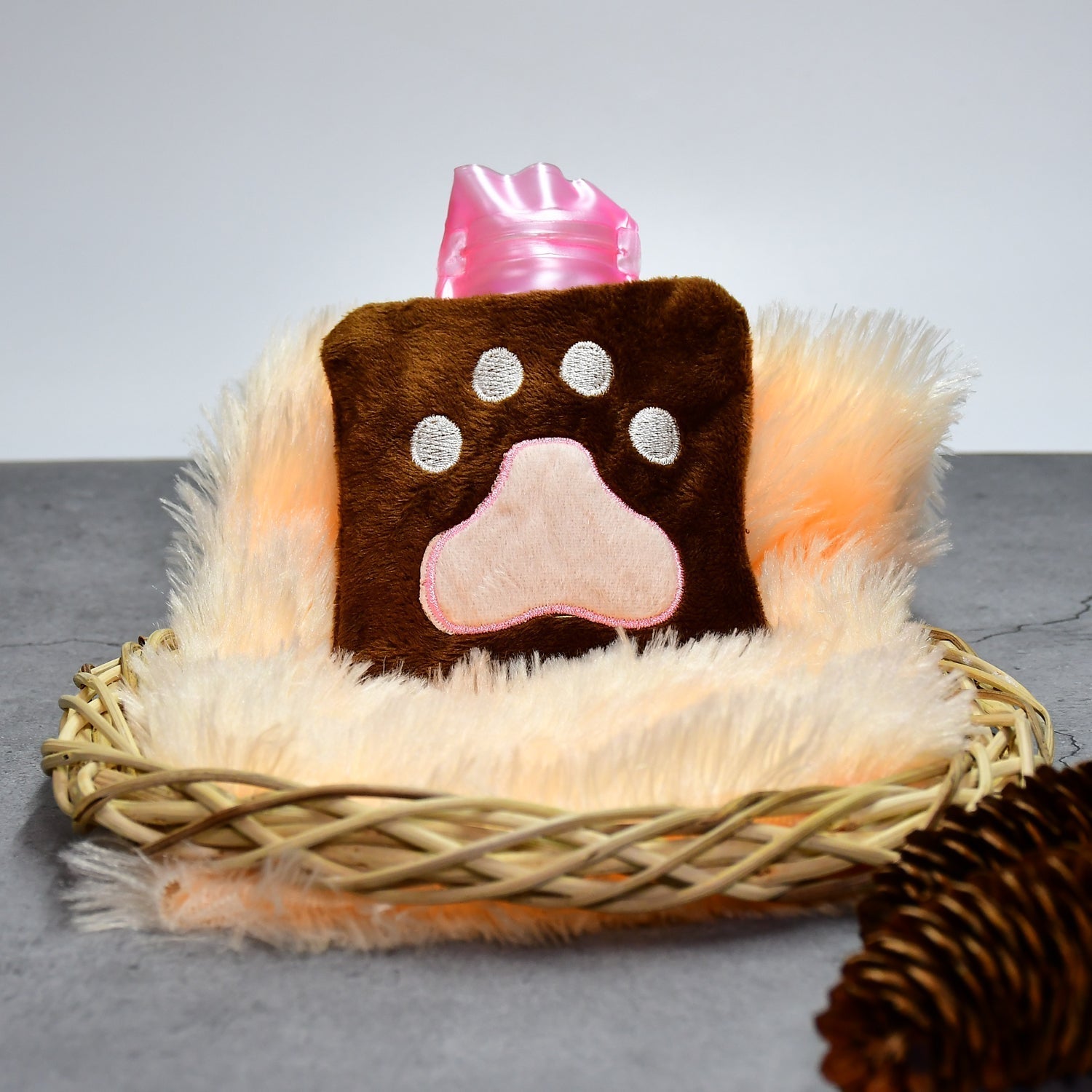 Paw Print Small Hot Water Bag with Cover for Pain Relief - infinityexculsivestore.com
